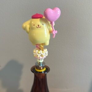 Handcrafted valentines pompompurin bottle topper